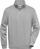 James & Nicholson JN831 Workwear Half Zip Sweat - Grey-Heather - 6XL afbeelding