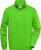James & Nicholson JN831 Workwear Half Zip Sweat - Lime-Green - XL afbeelding