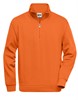 James & Nicholson JN831 Workwear Half Zip Sweat - Orange - L afbeelding
