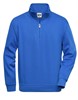 James & Nicholson JN831 Workwear Half Zip Sweat - Royal - M afbeelding