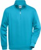 James & Nicholson JN831 Workwear Half Zip Sweat - Turquoise - XS afbeelding