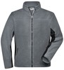 James & Nicholson JN842 Men´s Workwear Fleece Jacket -STRONG- - Carbon/Black - 4XL afbeelding