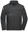 James & Nicholson JN844 Workwear Softshell Jacket -STRONG- - Black/Black - XS afbeelding