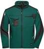 James & Nicholson JN844 Workwear Softshell Jacket -STRONG- - Dark-Green/Black - S afbeelding