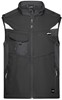 James & Nicholson JN845 Workwear Softshell Vest -STRONG- - Black/Black - XXL afbeelding