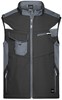 James & Nicholson JN845 Workwear Softshell Vest -STRONG- - Black/Carbon - M afbeelding