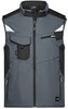 James & Nicholson JN845 Workwear Softshell Vest -STRONG- - Carbon/Black - XL afbeelding