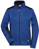 James & Nicholson JN861 Ladies´ Knitted Workwear Fleece Jacket -STRONG- - Royal-Melange/Navy - XXL afbeelding