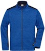 James & Nicholson JN862 Men´s Knitted Workwear Fleece Jacket -STRONG- - Royal-Melange/Navy - XXL afbeelding