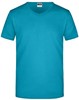 James & Nicholson JN912 Men´s Slim Fit V-T - Caribbean-Blue - L afbeelding