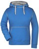 James & Nicholson JN960 Ladies´ Lifestyle Hoody - Cobalt/Grey-Heather - S afbeelding