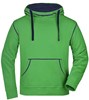 James & Nicholson JN961 Men´s Lifestyle Hoody - Green/Navy - M afbeelding
