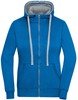 James & Nicholson JN962 Ladies´ Lifestyle Zip-Hoody - Cobalt/Grey-Heather - M afbeelding