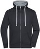 James & Nicholson JN963 Men´s Lifestyle Zip-Hoody - Black/Grey-Heather - M afbeelding