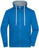 James & Nicholson JN963 Men´s Lifestyle Zip-Hoody - Cobalt/Grey-Heather - XL afbeelding
