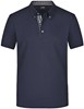 James & Nicholson JN964 Men´s Plain Polo - Navy/Navy/White - M afbeelding
