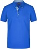 James & Nicholson JN964 Men´s Plain Polo - Royal/Royal/White - S afbeelding