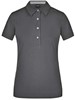 James & Nicholson JN969 Ladies´ Plain Polo - Graphite-(Solid)/Graphite-(Solid)/White - L afbeelding
