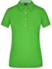 James & Nicholson JN969 Ladies´ Plain Polo - Lime-Green/Lime-Green/White - XL afbeelding