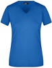 James & Nicholson JN972 Ladies´ Slim Fit V-T - Cobalt - XL afbeelding