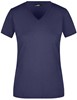James & Nicholson JN972 Ladies´ Slim Fit V-T - Navy - L afbeelding