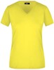 James & Nicholson JN972 Ladies´ Slim Fit V-T - Yellow - S afbeelding