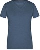 James & Nicholson JN973 Ladies´ Heather T-Shirt - Blue-Melange - S afbeelding