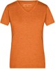 James & Nicholson JN973 Ladies´ Heather T-Shirt - Orange-Melange - XL afbeelding