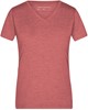 James & Nicholson JN973 Ladies´ Heather T-Shirt - Red-Melange - L afbeelding