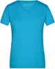 James & Nicholson JN973 Ladies´ Heather T-Shirt - Turquoise-Melange - S afbeelding