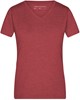 James & Nicholson JN973 Ladies´ Heather T-Shirt - Wine-Melange - S afbeelding