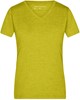 James & Nicholson JN973 Ladies´ Heather T-Shirt - Yellow-Melange - XXL afbeelding