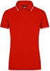 James & Nicholson JN985 Ladies´ Polo - Tomato/White - S afbeelding