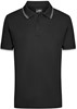 James & Nicholson JN986 Men´s Polo - Black/White - XL afbeelding