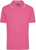 James & Nicholson JN986 Men´s Polo - Pink/White - M afbeelding