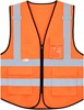 Korntex KX030 Premium Multifunctional Executive Safety Vest Munich - Signal Orange - 4XL/5XL afbeelding