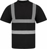 Korntex KX074 Heavy Duty Polycotton Hi-Vis T-Shirt Barcelona - Black - 3XL afbeelding