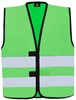 Korntex KX100K Kids´ Hi-Vis Functional Safety Vest Aarhus - Green - S (7-12 years) afbeelding