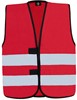 Korntex KX100K Kids´ Hi-Vis Functional Safety Vest Aarhus - Red - XXS (3/4 years) afbeelding