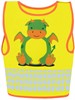 Korntex KX119K Children's Safety Vest Funtastic Wildlife CO² Neutral - Dragon Yellow - XS (3-6 years) afbeelding