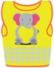 Korntex KX119K Children's Safety Vest Funtastic Wildlife CO² Neutral - Elephant Yellow - XXS (3/4 years) afbeelding