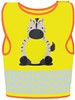 Korntex KX119K Children's Safety Vest Funtastic Wildlife CO² Neutral - Zebra Yellow - XXS (3/4 years) afbeelding