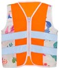 Korntex KX121K Children´s Safety Vest Action Dinosaurs CO² Neutral - Brachiosaurus - XS (5-7 years) afbeelding