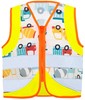 Korntex KX123K Children´s Safety Vest Action Vehicle Fun CO² Neutral - Construction Vehicles - S (8-10 years) afbeelding