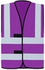 Korntex KX140 Hi-Vis Safety Vest With 4 Reflective Stripes Hannover - Violett - 5XL afbeelding 1
