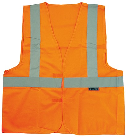 Korntex KX141 Hi-Vis Safety Vest With 3 Reflective Stripes Bremen