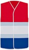Korntex KX144 National Safety Vest - Red/White/Blue - L/XL afbeelding
