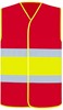 Korntex KX144 National Safety Vest - Red/Yellow/Red - L/XL afbeelding