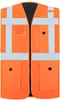 Korntex KX165 Padded Comfort Executive Safety Vest Wismar CO² Neutral - Signal Orange - XXL afbeelding