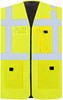 Korntex KX165 Padded Comfort Executive Safety Vest Wismar CO² Neutral - Signal Yellow - 6XL afbeelding